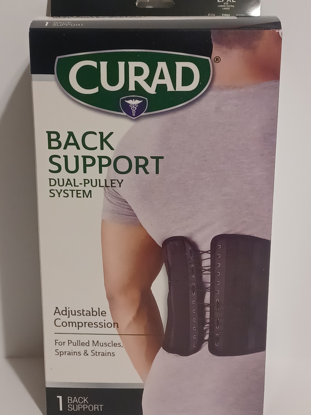 CURAD Back Support Dual-Pulley System - Black